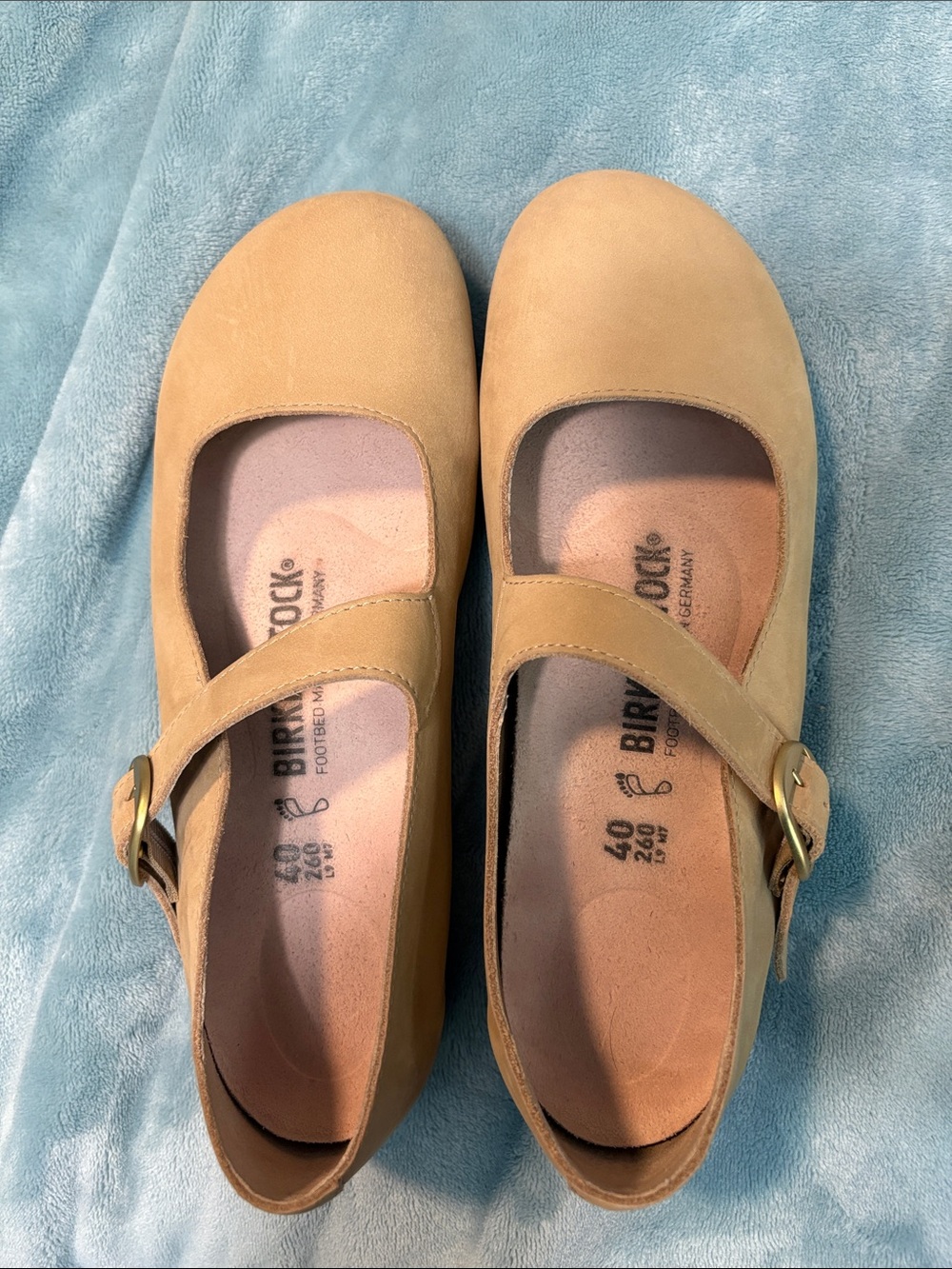 Birkenstock Santa Clarita Tan Natural Leather Mary Jane EU 40 US 9–9.5 - Picture 6 of 6